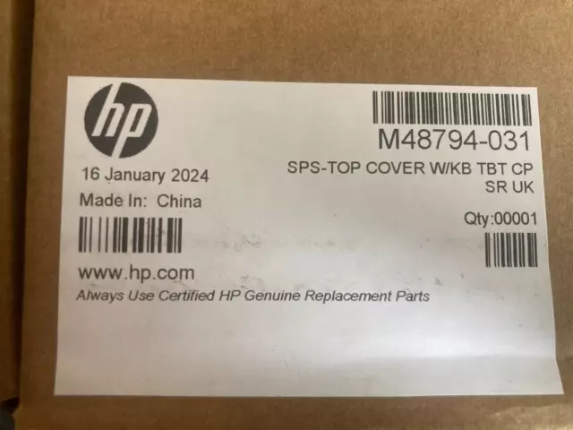 Nuevo Genuino Hp M48794-031 Teclado Reino Unido / Cubierta Superior Probook 640 G8 (Inc Iva)