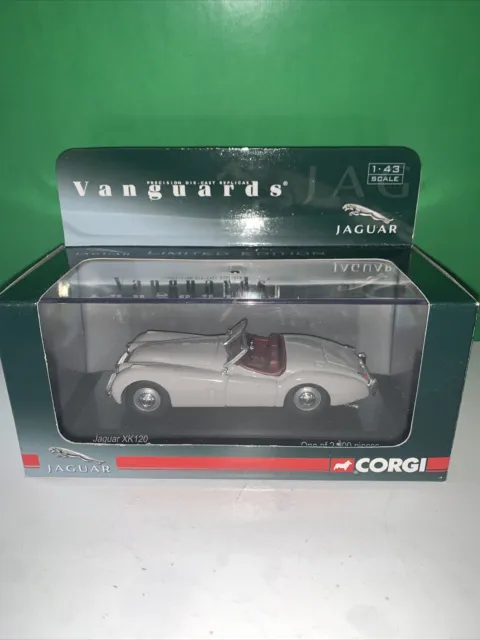 Corgi Vanguards VA05905 Jaguar XK120 Lavender Grey Ltd Ed of 2800 Mint New