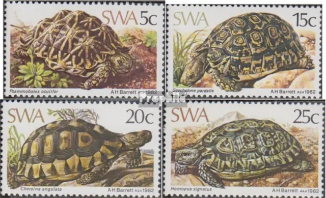 Namibia - Southwest 516-519 FDC 1982 Turtles