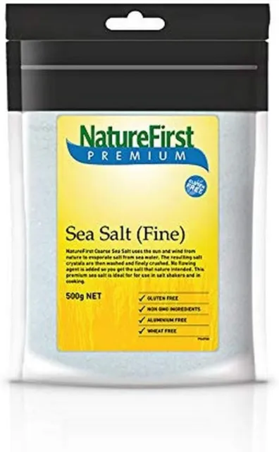 Nature First Fine Sea Salt 500 G Free Shipping AU