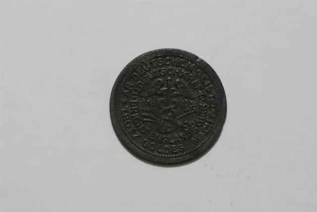 Germany War Money Token 10 Pfennig 1917 Hattingen Zinc B34 #Z734