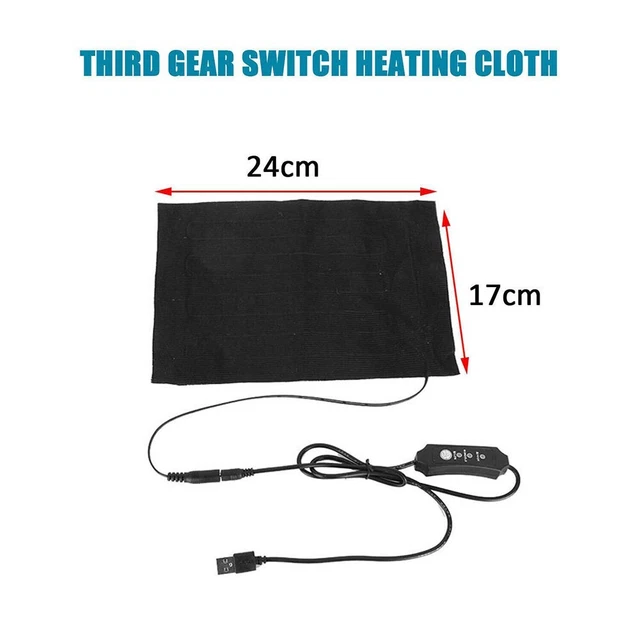 Nueva Útil Almohadilla Calefacción Eléctrica para Abdomen 1 Pieza 17*24cm Accesorios USB