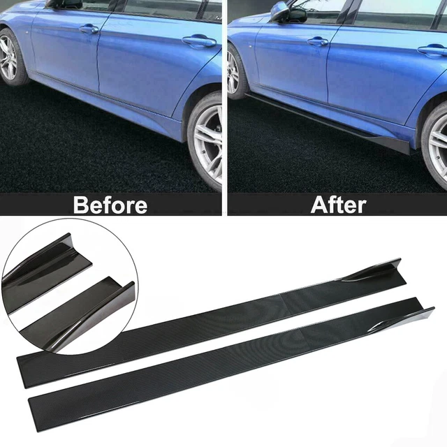 SIDE SKIRT EXTENSION Rocker Panel Body Kit Lip Splitters Fit For