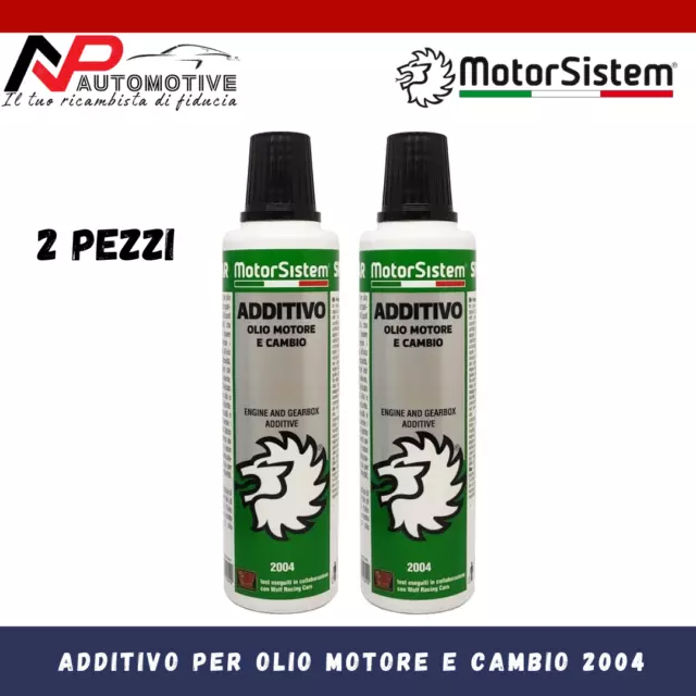 2X ADDITIVO PER OLIO MOTORE E CAMBIO MOTORSISTEM 300 ml COD. 2004