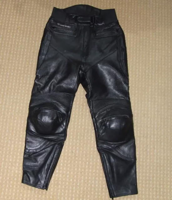 FRANK THOMAS Leather Motorcycle Trousers Ladies 16