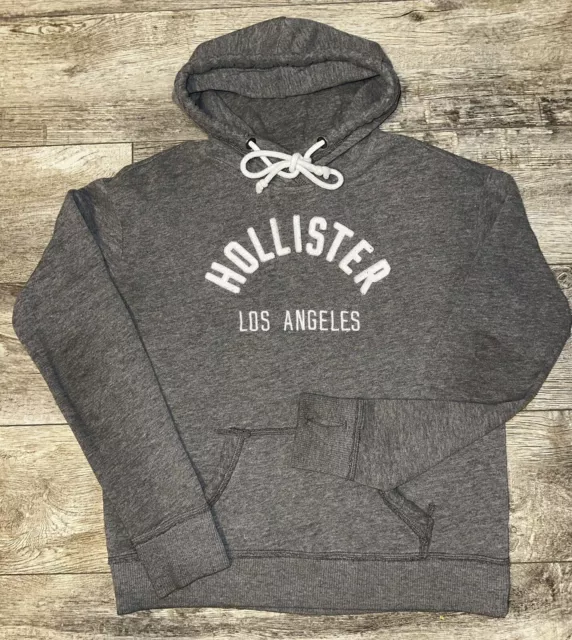 Hollister Women’s Embroidered Pullover Hoodie Sweatshirt Size Small Y2K