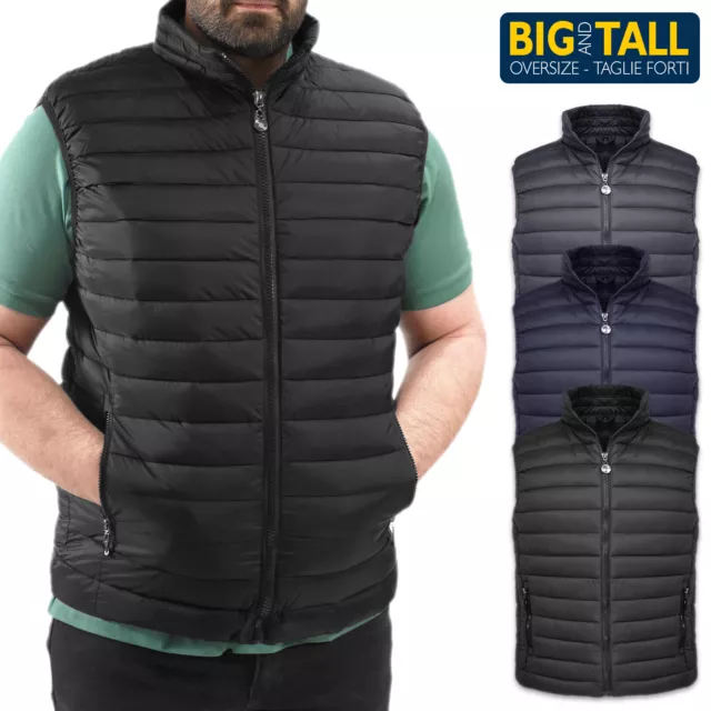 Smanicato Uomo Taglie Forti Leggero Gilet Comodo 6XL BIG & TALL VEQUE