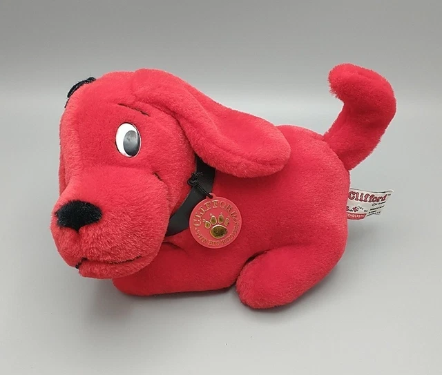 VINTAGE CLIFFORD THE Big Red Dog Scholastic Side Kicks Stuffed Plush 6