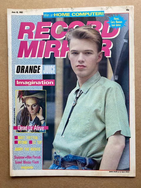 Orange Juice/Dead Or Alive Record Mirror Magazine June 18 1983 Edwyn Collins Cov