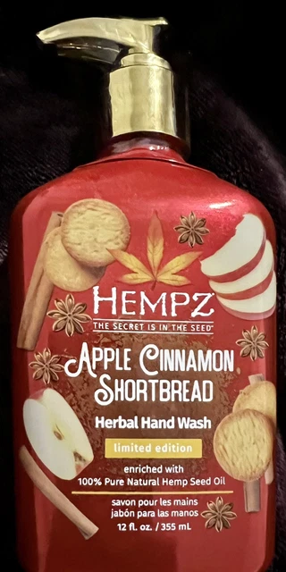 New! Hempz Apple Cinnamon Shortbread Herbal Hand Wash 12 oz, Free shipping New! Hempz Apple Cinnamon Shortbread Herbal Hand Wash 12 oz, Free shipping