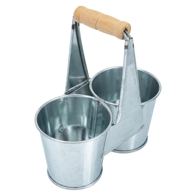 Metal Bucket Pails Tin Succulent Flower Pot House Plants Indoors Live Flower Bed