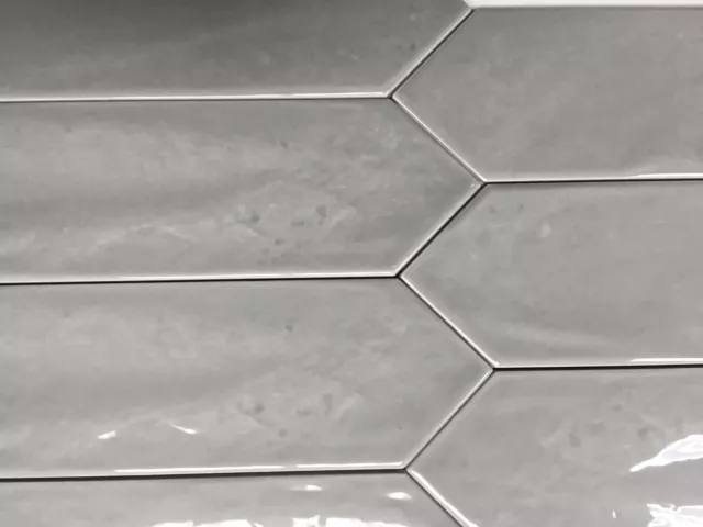 3x12 Modena Collection Smoky Gray Glazed Ceramic Tile Backsplash Wall Bath