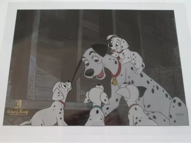 DISNEY Cruella De Vil 101 Dalmatians Limited Edition Sericel Animation Art  Cel