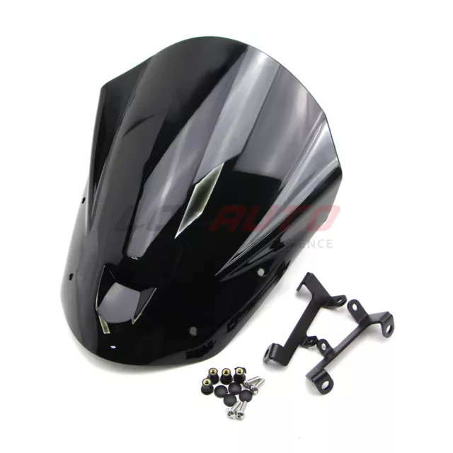 For Yamaha MT-09 FZ-09 2013-2016 Windshield Windscreen Deflector w/ Holder Bolt