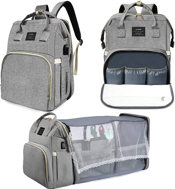 Fandiar Diaper Bag with Changing Station, Diaper Bags for Baby Girl Boy Multi-Fu