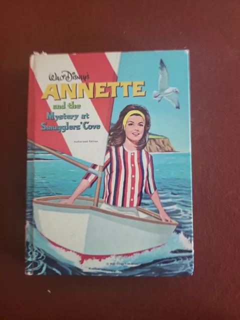 Walt Disneys Annette And The Mystery At Smugglers Cove Hardcover Book 1963 VTG