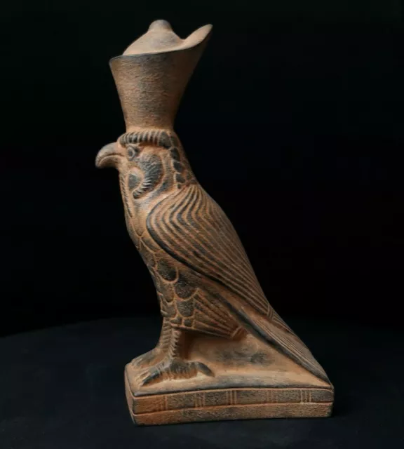 Rare Statue of bird falcon of god Horus, Ancient Egyptian Antiquities, BC