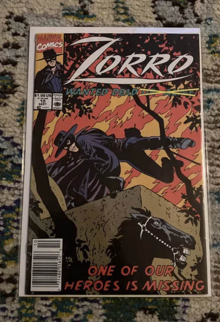 Zorro (1990 series) #10 in Very Fine condition. Marvel comics [y'