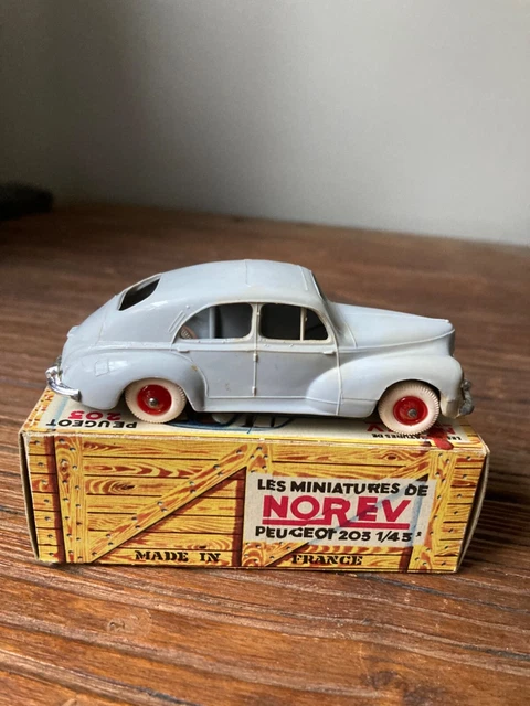 Norev Peugeot 203 grise 100% d'origine étiquette boite reproduction