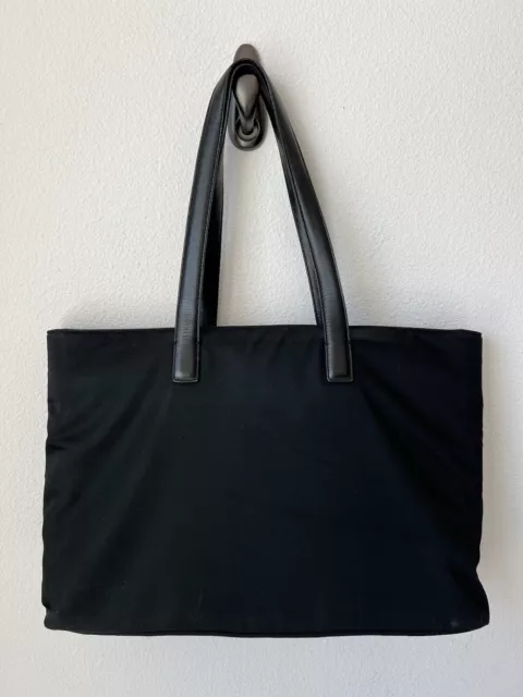 COACH Vintage Mercer Computer Tote Black Nylon Twill Leather Shoulder Bag 5117 COACH Vintage Mercer Computer Tote Black Nylon Twill Leather Shoulder Bag 5117