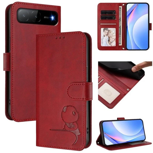SEAHAI Cover per OPPO A80 5G Portafoglio, Custodia con Carino Gatto in Rilievo Premium PU Pelle Antiurto Case con Kickstand/Slot per Schede/Protezione RFID, Blu
