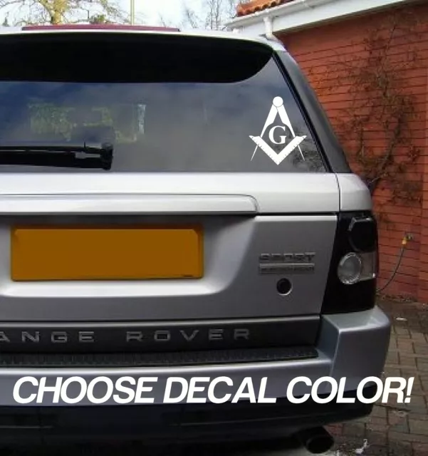 Free Mason 4" Vinyl Sticker Decal car window logo symbol usa 4x4 truck masonry