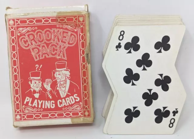 Vintage The Crooked Pack Magic Trick Gimmick Novelty Deck Playing Cards M24