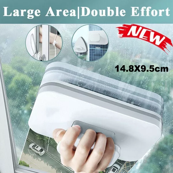 Magnetic Window Glass Cleaning Tool Double Side Glass Cleaner Brush Wiper Home