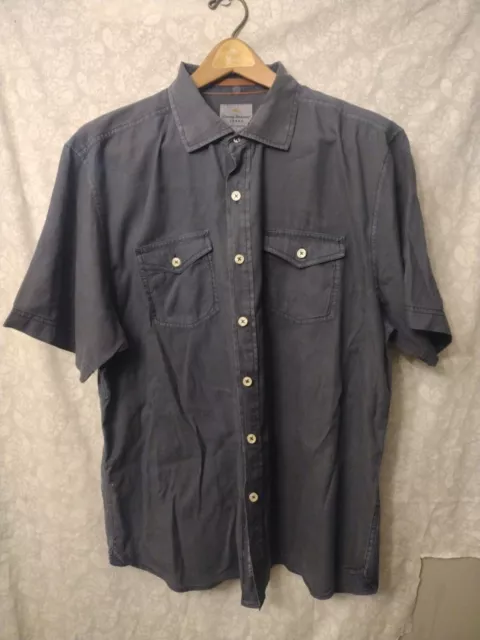 Tommy Bahama Button Up Short Sleeve Shirt Island Modern Fit XL