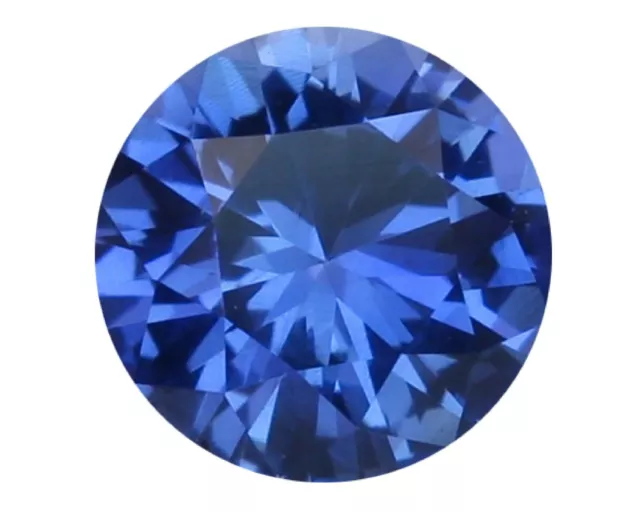 Pietre di zaffiro naturale taglio rotondo brillante sciolto blu profondo diametro 2,75 mm