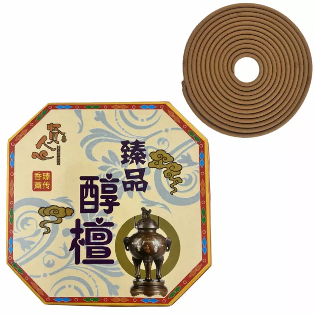 Incense coils 24 hour burn 10 per box Sandalwood fragrances Scent Buddhism Aroma