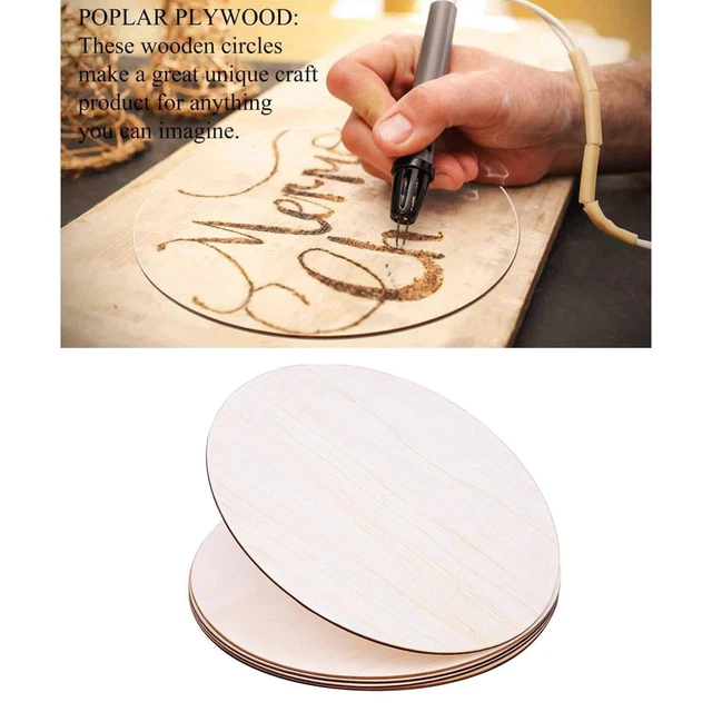 100 Stück Runde Holzscheiben Unvollendet - 1,5 Zoll Durchmesser, Für DIY, Basteln & Dekoration