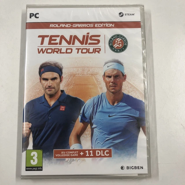 Jeu AO Tennis World Tour Legends Edition Roland Garros - PC CD-ROM Français - Neuf Sous Blister