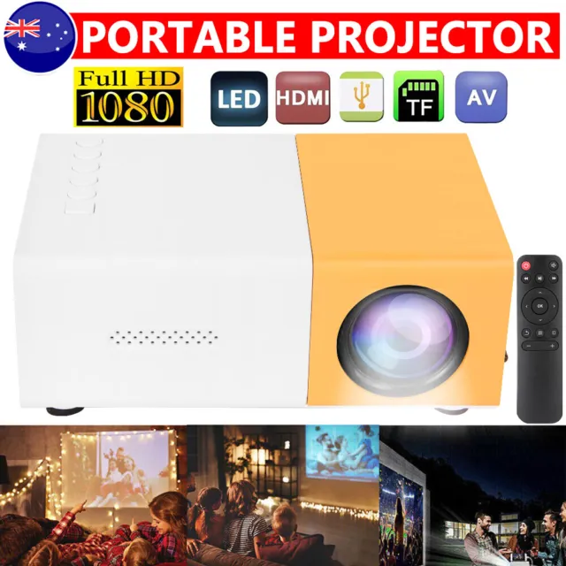 Mini Projector HDMI USB LED 1080P Home Cinema Portable Pocket Projector Office