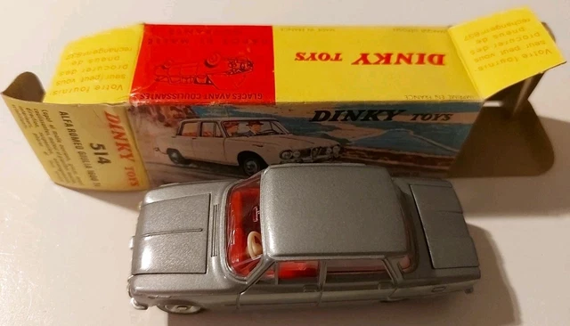 DINKY TOYS FRANCE MECCANO 1966 ALFA ROMEO GIULIA TI N°514 A