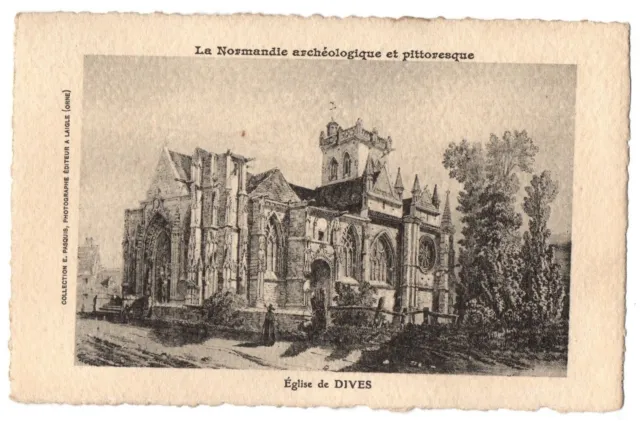 CPA 14 - DIVES (Calvados) - Church of Dives - Archaeological Normandy and pitt