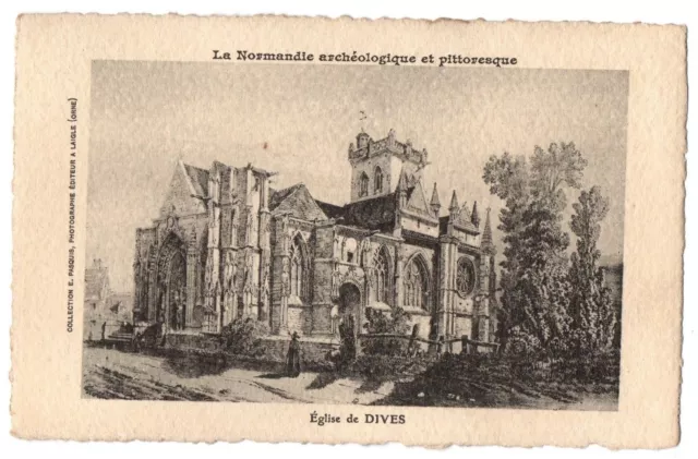 CPA 14 - DIVES (Calvados) - Eglise de Dives - La Normandie Archéologique et pitt