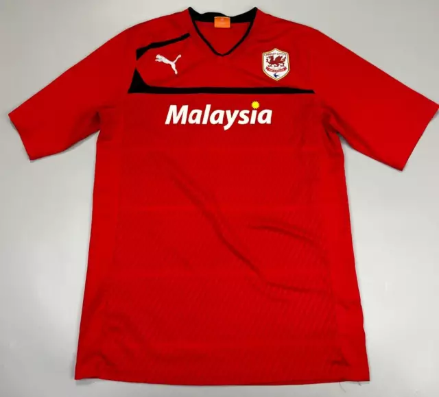 CARDIFF CITY FC Puma 2012 - 2013 Home Shirt Jersey  Size L Large