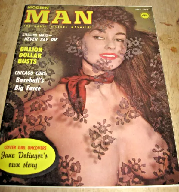 Vintage Modern Man Magazine July 1963 Jane Dolinger