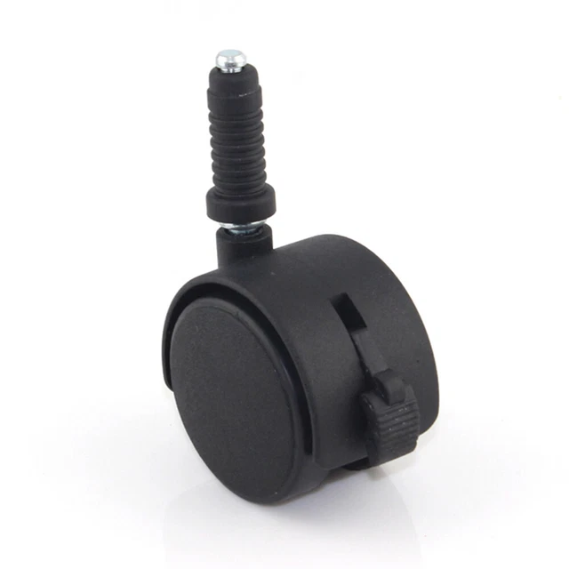 2 Set Portable Furniture Rolling Castors Stem Cover With Brake Children Bed
