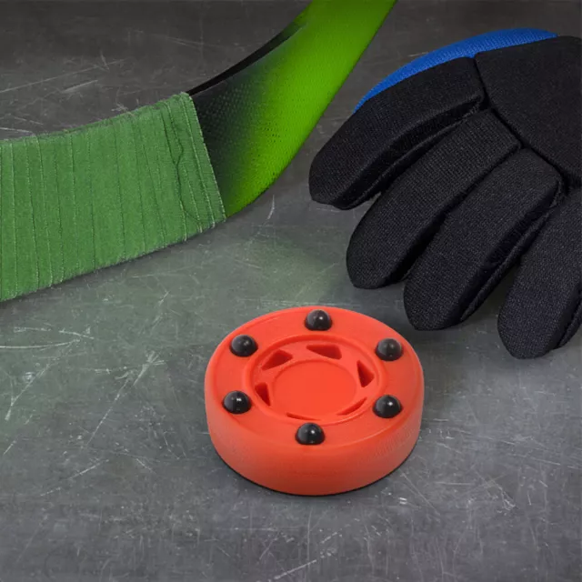 2pcs Roller Hockey Training Pucks for Stick Handling & Practicing