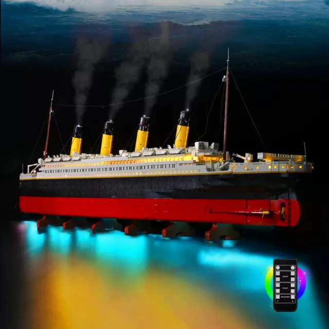 LocoLee LED Licht Kit für Lego 10294 Titanic Schiff Lichter Set Remote Control