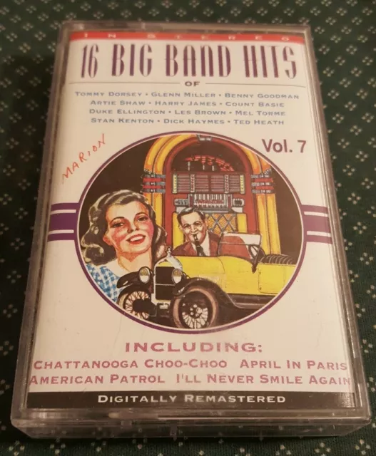 Vintage 16 Big Band Hits Vol 7 Cassette Tape Orchestra Glenn Miller Tommy Dorsey