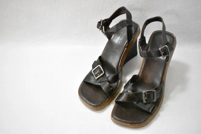 Amanda Smith Shoes Sandals Wedge Heels Brown Size 8.5 Women's Amanda Smith Shoes Sandals Wedge Heels Brown Size 8.5 Women's