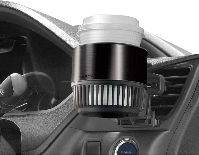 Carmate drink holder DZ472 metallic black swing spot