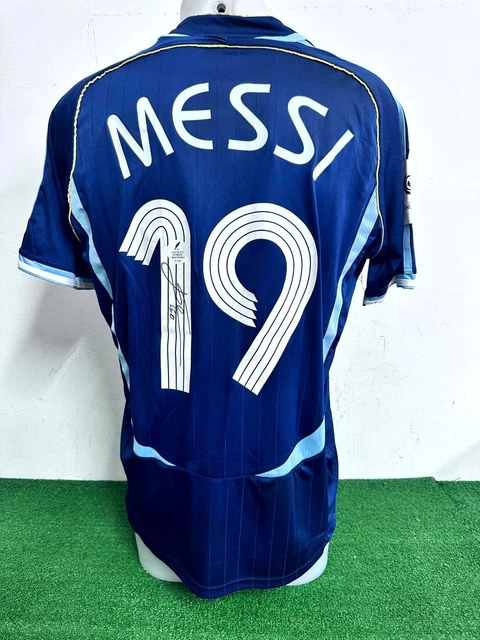 MAGLIA ARGENTINA MESSI Replica Autografata No Match Worn Shirt