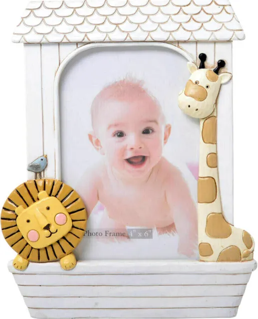 Noah's Ark Baby Nursery Photo Frame for 4 x 6" Photo Baby Shower, Newborn Gifts 2