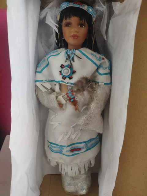 Porcelain Native American Doll The Heritage Signature Collection 3
