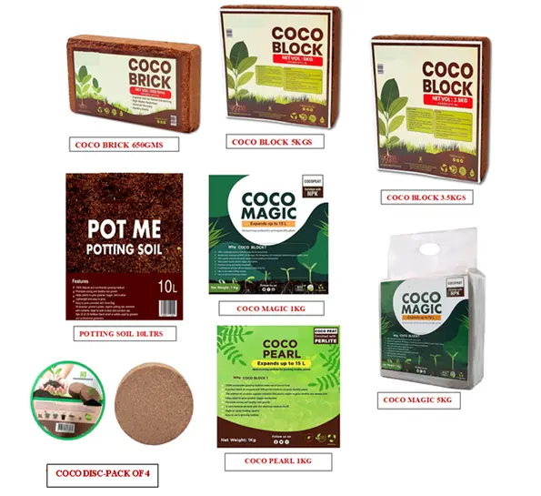 Coco Coir Block | Organic | Coconut Fibre | 100% Natural| Planting Coco Soil |