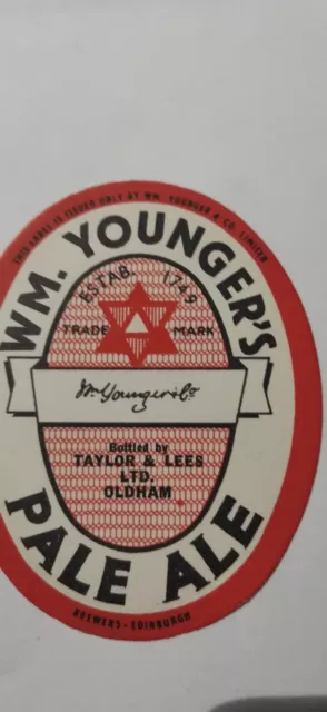 Wm. Youngs Pale Ale Bieretikett abgefüllt von Taylor and Lees Ltd Oldham